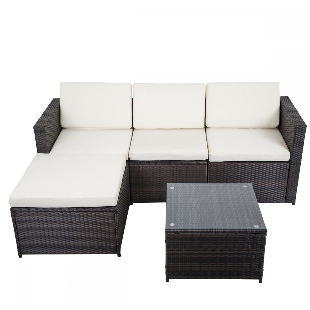 Best ideas about Outdoor Sofa Set
. Save or Pin 5 PCS Outdoor Patio Sofa Set Sectional Furniture PE Wicker Now.