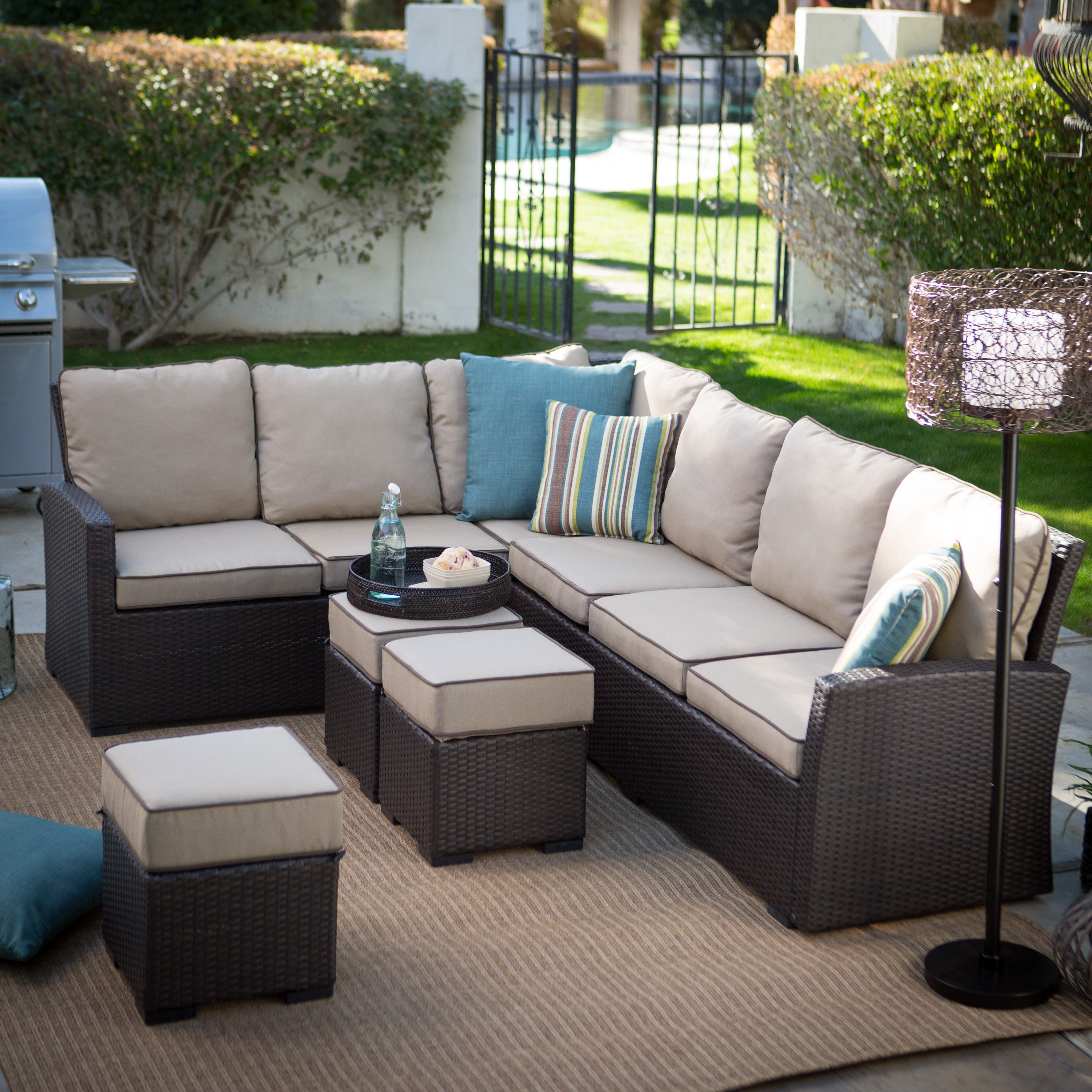 Best ideas about Outdoor Sofa Set
. Save or Pin Belham Living Monticello All Weather Outdoor Wicker Sofa Now.