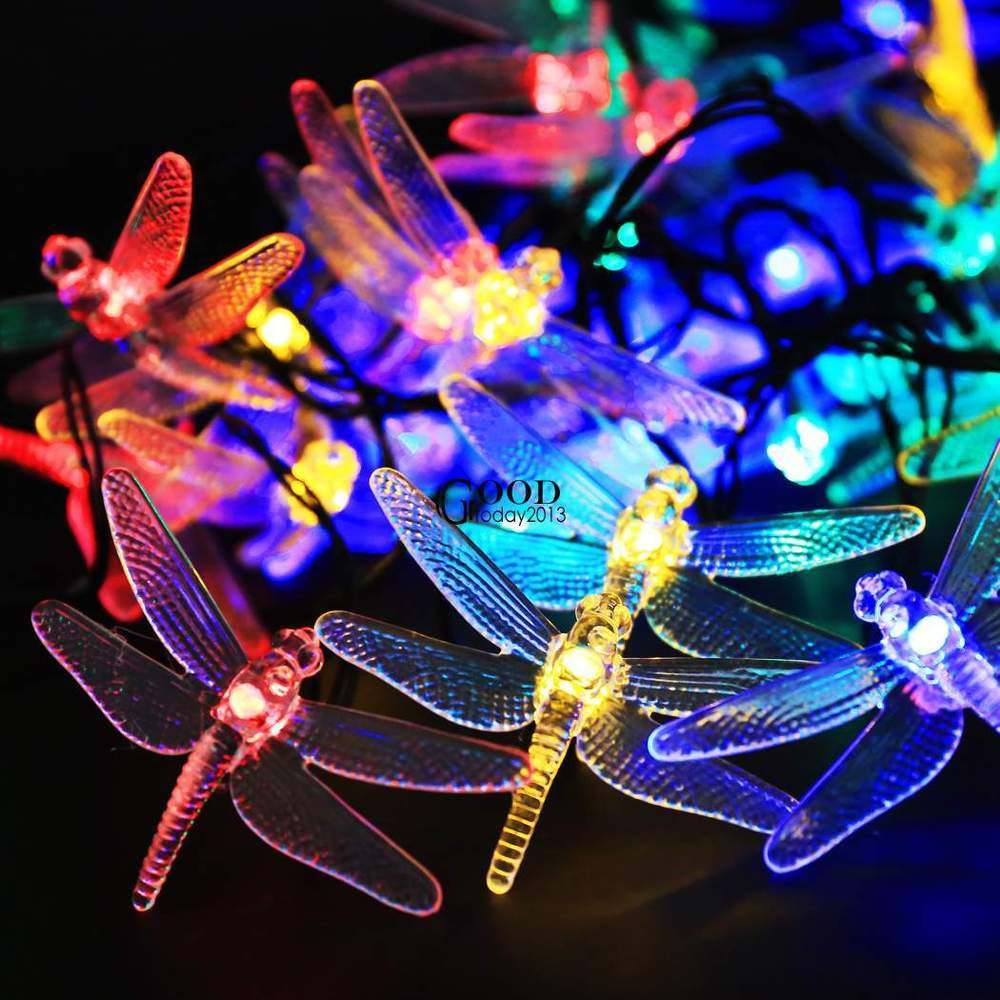 Best ideas about Outdoor Solar String Lights
. Save or Pin Outdoor 30 Leds Solar Dragonfly Waterproof Lights Solar Now.