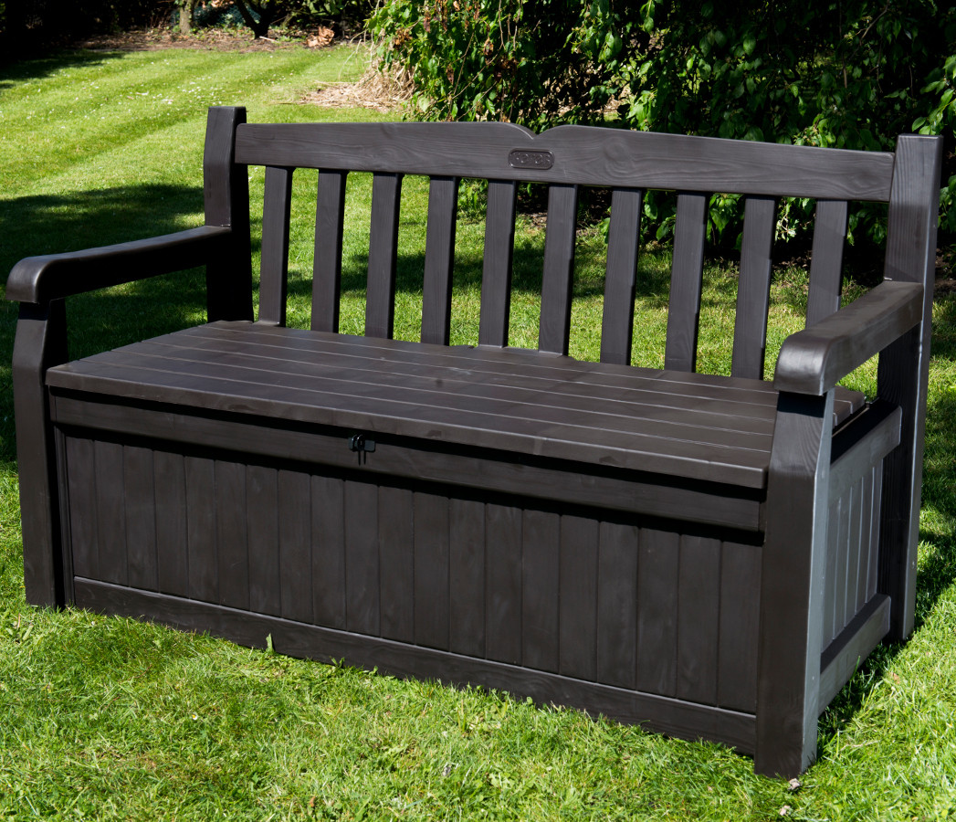 Best ideas about Outdoor Storage Bench
. Save or Pin Iceni 2 Seater Storage Bench Dark Brown Wood Effect £ Now.