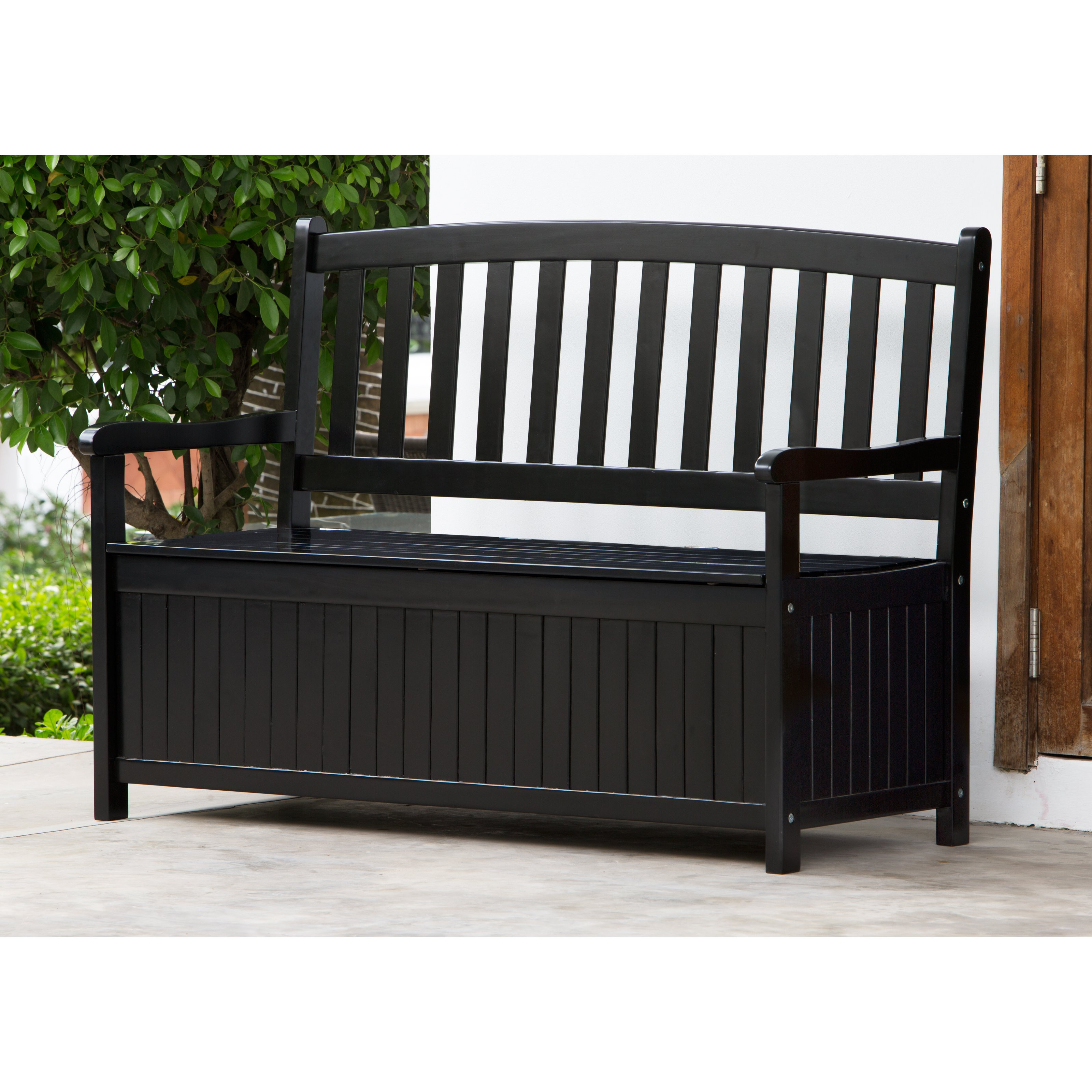 Best ideas about Outdoor Storage Bench
. Save or Pin Coral Coast Pleasant Bay 4 ft Curved Back Outdoor Wood Now.
