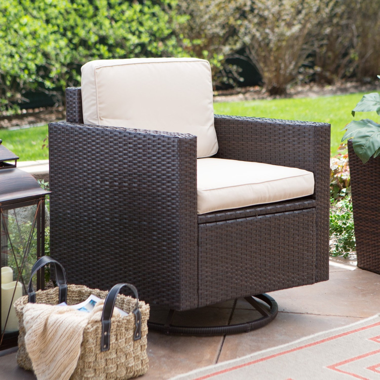 Best ideas about Outdoor Swivel Chairs
. Save or Pin Coral Coast Berea Wicker Outdoor Wicker Swivel Chair with Now.