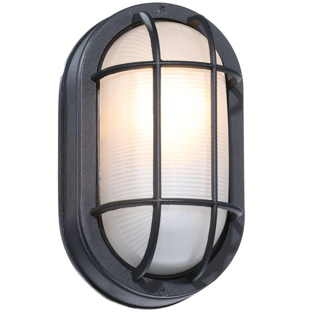 Best ideas about Outdoor Wall Lights
. Save or Pin Hampton Bay Exterior Wall Light 240 235 Black Oval Now.