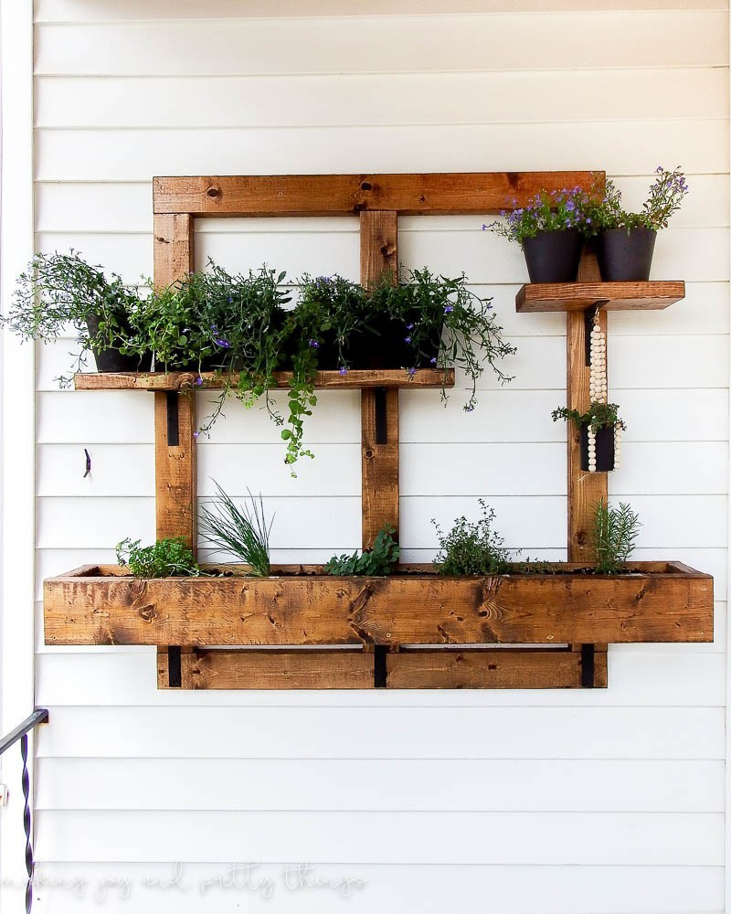 Best ideas about Outdoor Wall Planter
. Save or Pin DIY Vertical Herb Garden and Planter 2x4 Challenge Now.