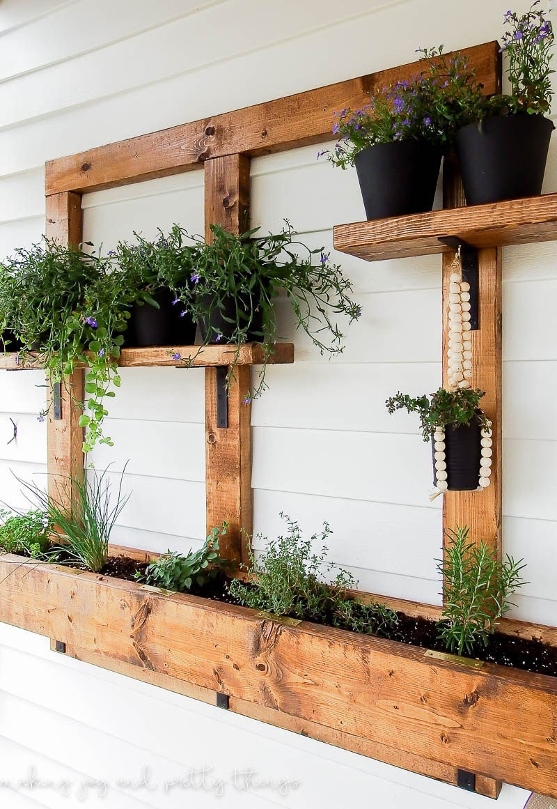 Best ideas about Outdoor Wall Planter
. Save or Pin DIY Vertical Herb Garden and Planter 2x4 Challenge Now.