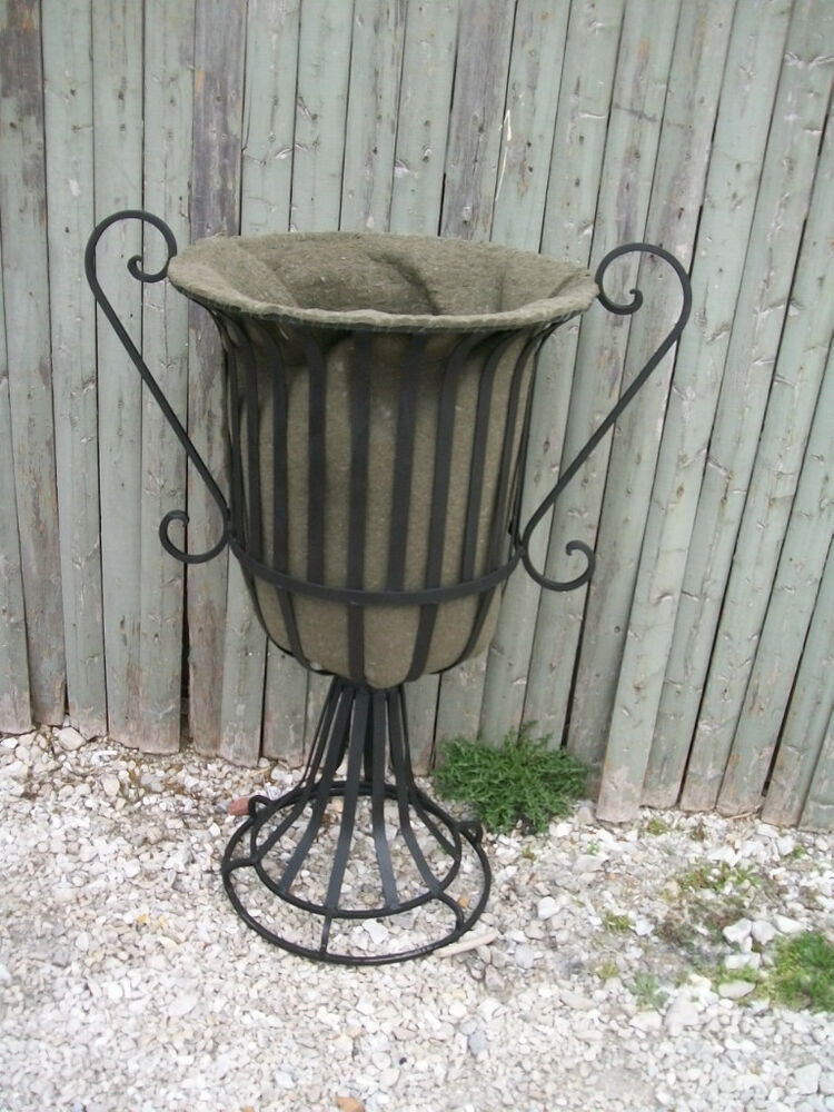 Best ideas about Outdoor Wall Planters Wrought Iron
. Save or Pin 24" Wrought Iron Urn Planter Metal Garden Flower Pot w Now.