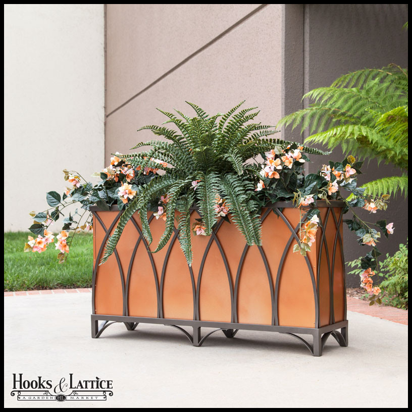 Best ideas about Outdoor Wall Planters Wrought Iron
. Save or Pin Arch Wrought Iron Planters Outdoor Now.