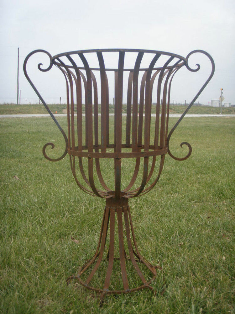 Best ideas about Outdoor Wall Planters Wrought Iron
. Save or Pin XLG 36" Wrought Iron Urn Planter Metal Garden Flower Pot Now.