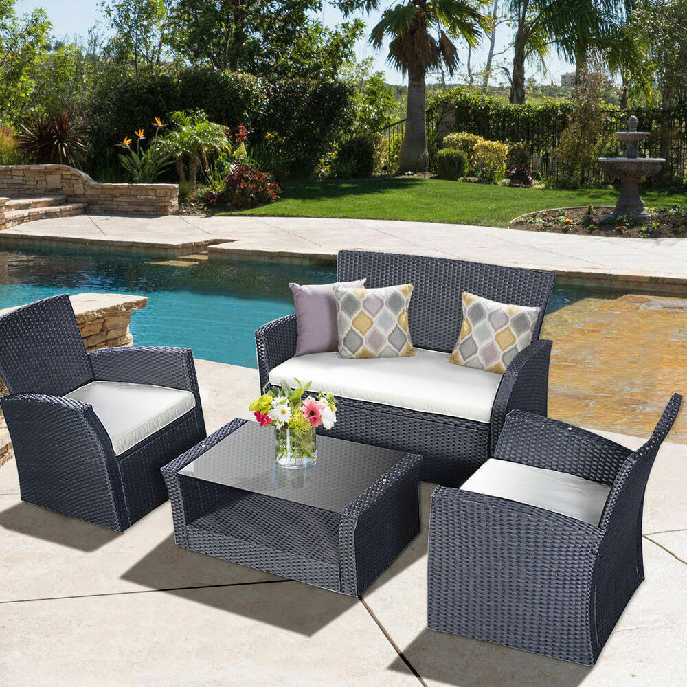 Best ideas about Outside Patio Furniture
. Save or Pin Goplus 4PCS Outdoor Patio Furniture Set Wicker Garden Lawn Now.