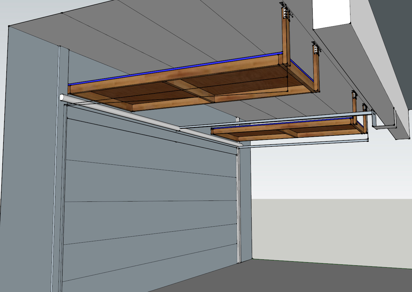 Best ideas about Over Garage Door Storage
. Save or Pin Garage Door Storage Project DIY QuickCrafter Now.