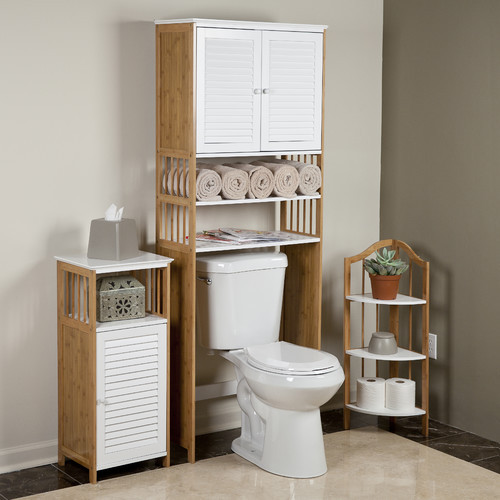 Best ideas about Over The Toilet Cabinets
. Save or Pin DanyaB Bamboo Bathroom 27" x 71" Over the Toilet Cabinet Now.