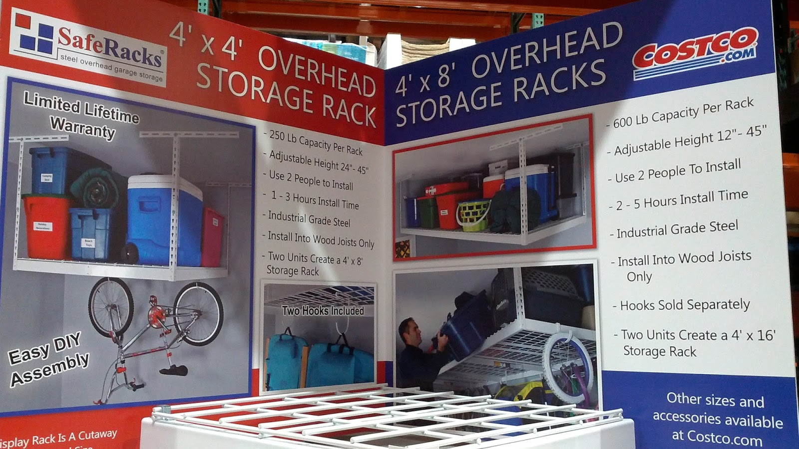 Best ideas about Overhead Garage Storage Costco
. Save or Pin Saferacks Storage Kit Steel Overhead Garage Rack Now.