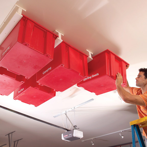 Best ideas about Overhead Garage Storage Diy
. Save or Pin How to Make Garage Ceiling Sliding Storage DIY & Crafts Now.
