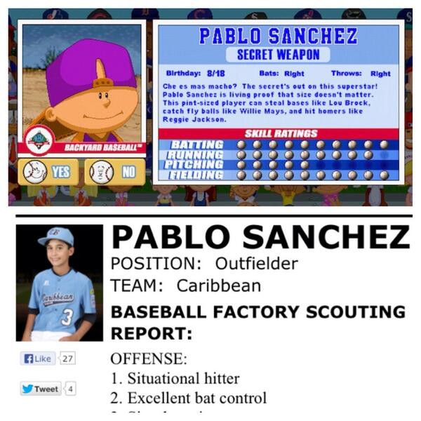 Best ideas about Pablo Sanchez Backyard Baseball
. Save or Pin JJ Gould on Twitter "Pablo Sanchez lives yard Now.