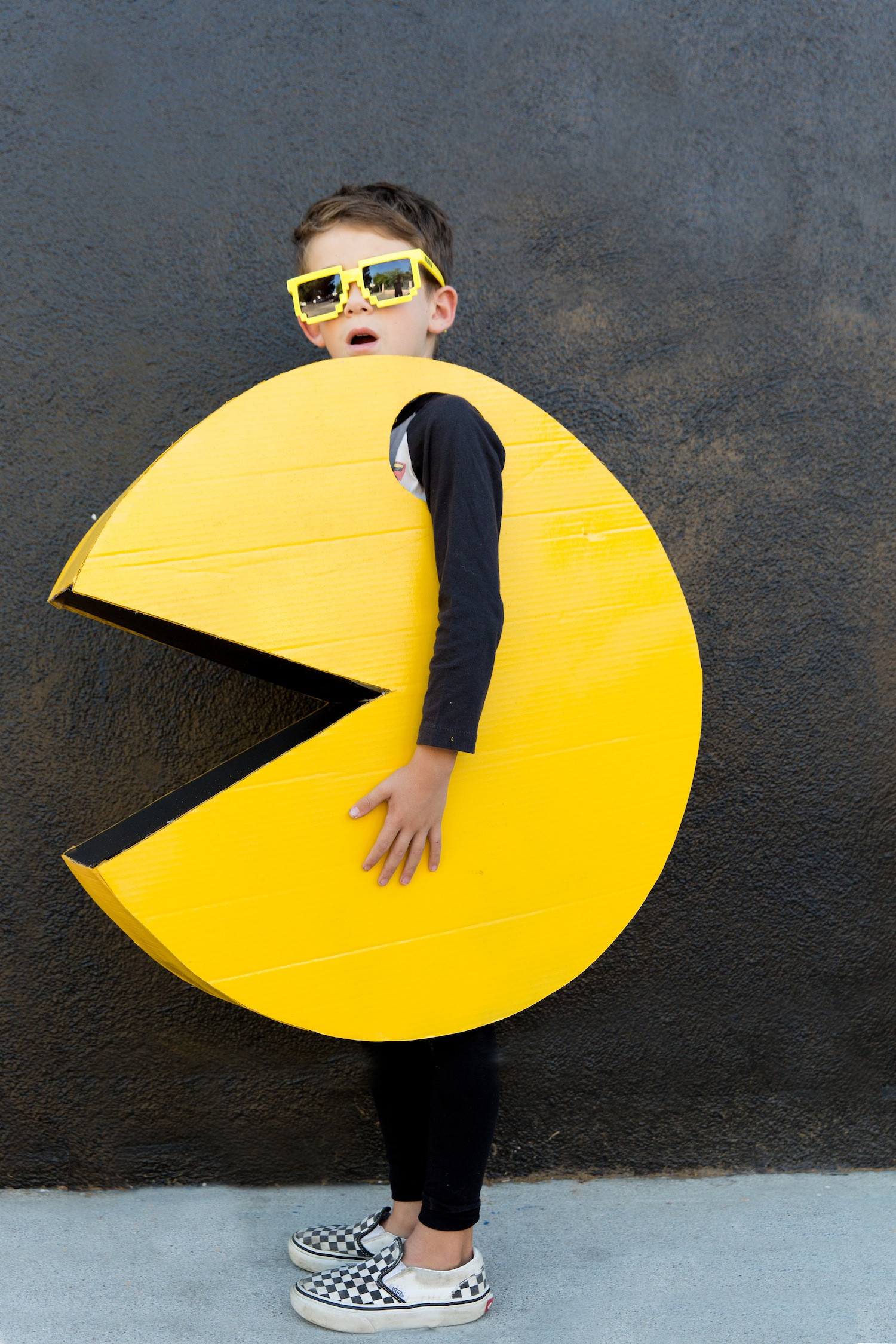 Best ideas about Pac Man Costume DIY
. Save or Pin DIY Kids PAC MAN Halloween Costume The Effortless Chic Now.