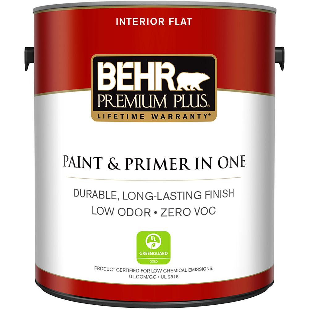 Best ideas about Paint Colors Home Depot
. Save or Pin BEHR Premium Plus 1 gal White Flat Zero VOC Interior Now.