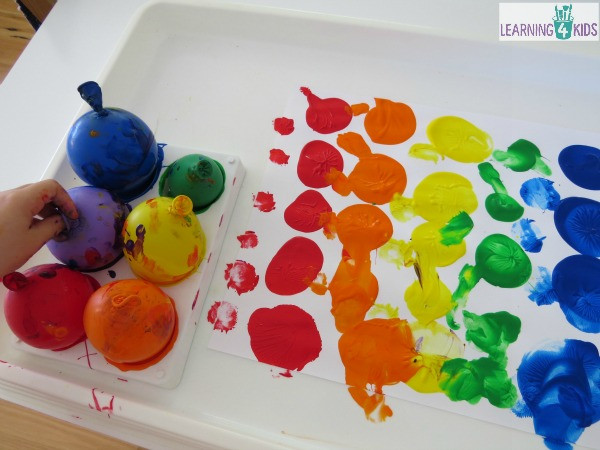 Best ideas about Paint Ideas For Preschoolers
. Save or Pin Painting with Balloons Now.