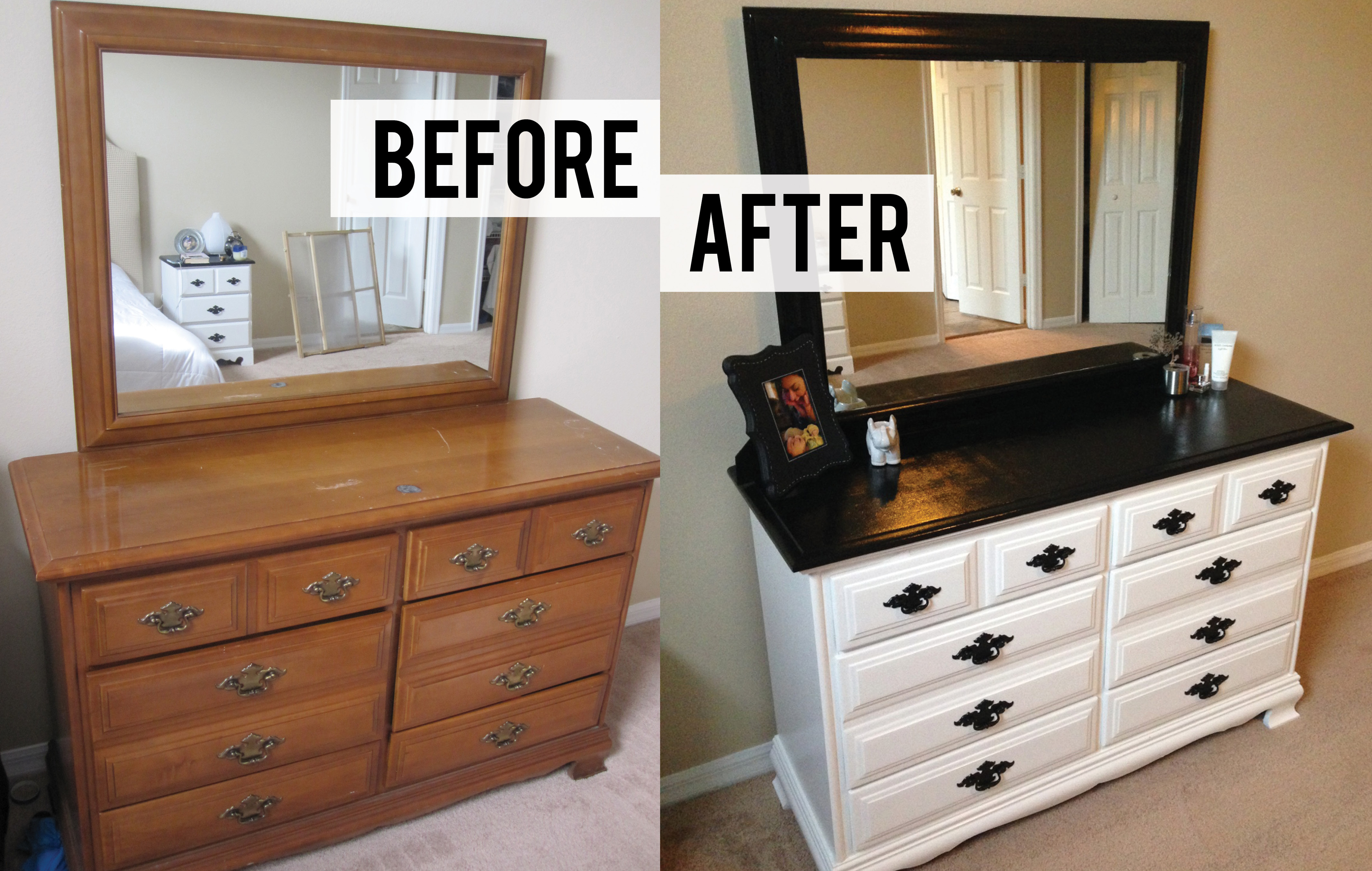 Best ideas about Painted Dresser Ideas DIY
. Save or Pin DIY Black and White Dresser Makeover Now.