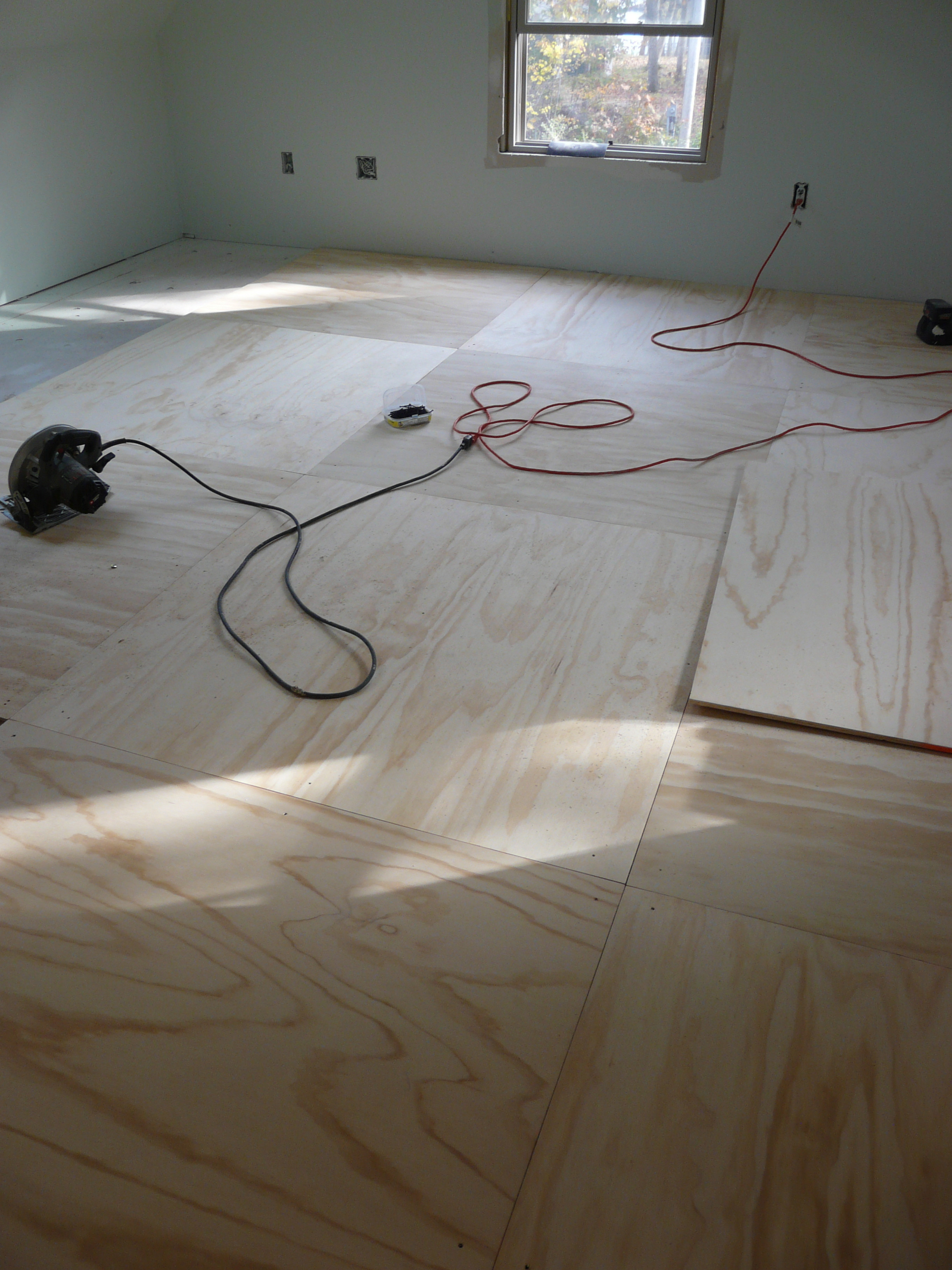 Best ideas about Painted Plywood Floors DIY
. Save or Pin Plywood floor going down Now.