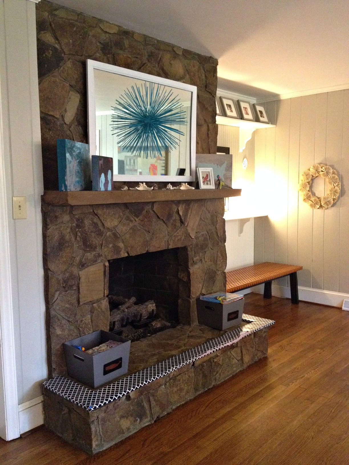 Best ideas about Painted Stone Fireplace
. Save or Pin Painting a Stone Fireplace Finally I Did It Now.