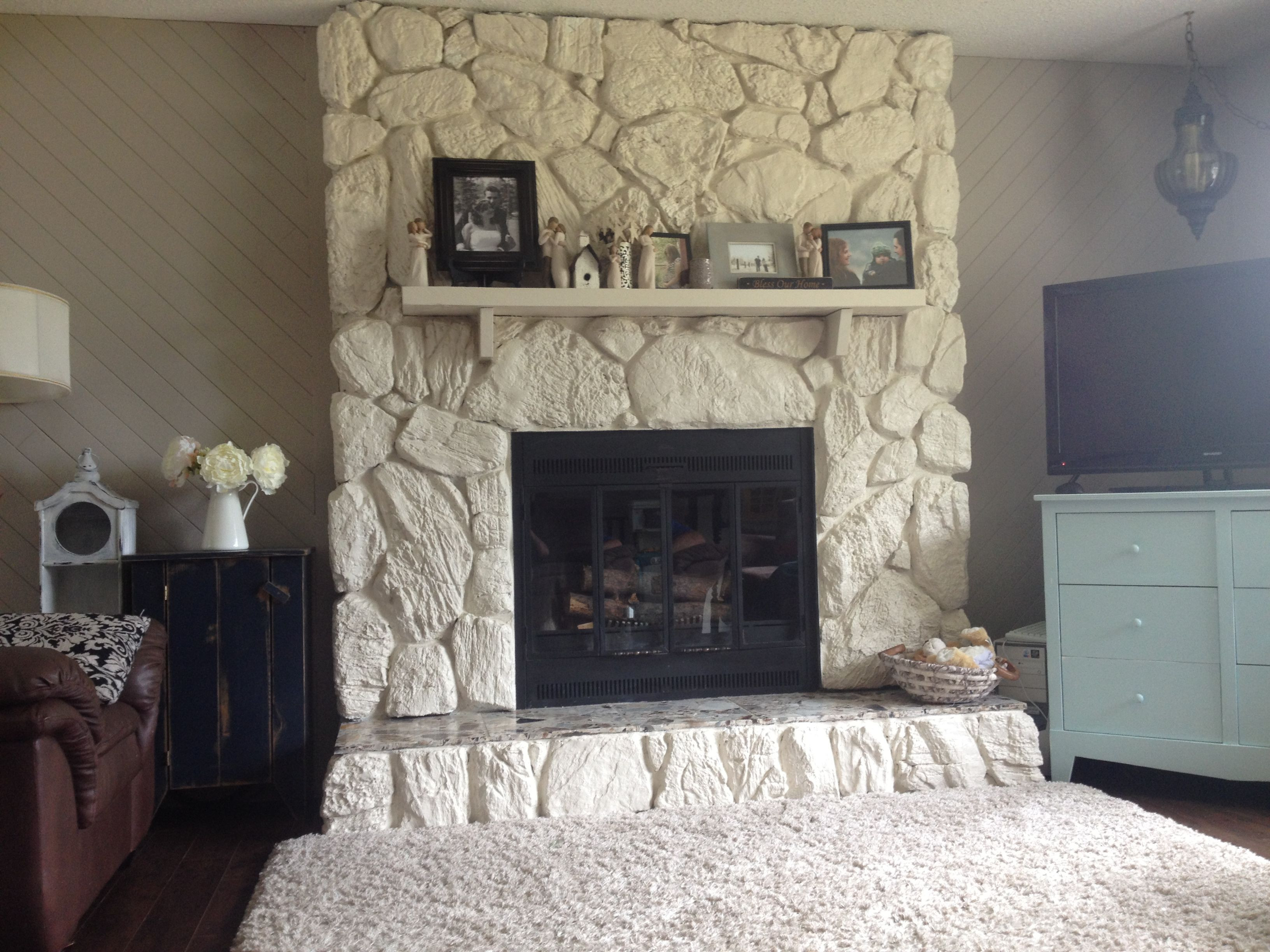 Best ideas about Painted Stone Fireplace
. Save or Pin Best 25 Painted rock fireplaces ideas on Pinterest Now.