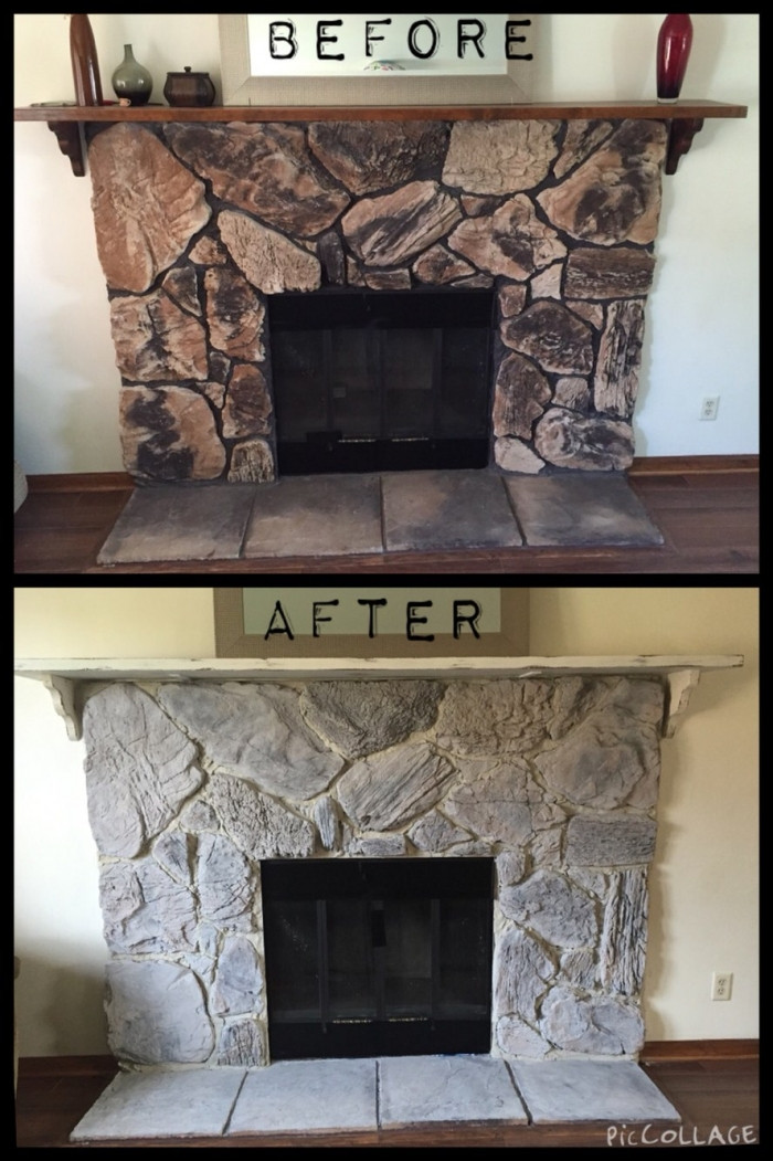 Best ideas about Painted Stone Fireplace
. Save or Pin Here It Is The Ugliest Stone Fireplace You ve Ever Seen Now.