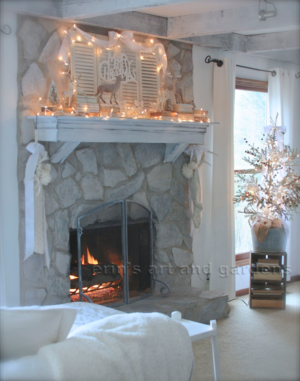 Best ideas about Painted Stone Fireplace
. Save or Pin erin s art and gardens chalk painted 1970 s stone fireplace Now.