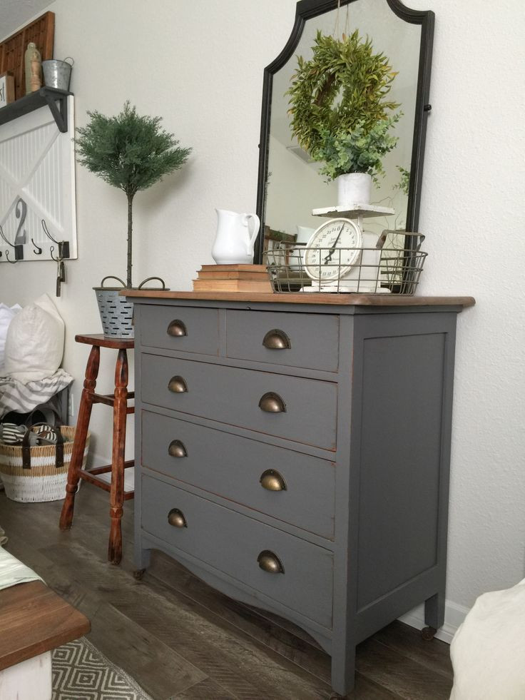 Best ideas about Painting Furniture Ideas Color
. Save or Pin Charcoal Gray Dresser with a Sweet Little Note Now.