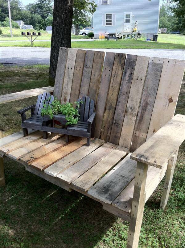 Best ideas about Pallet Benches DIY
. Save or Pin DIY Wood Pallet Bench Now.