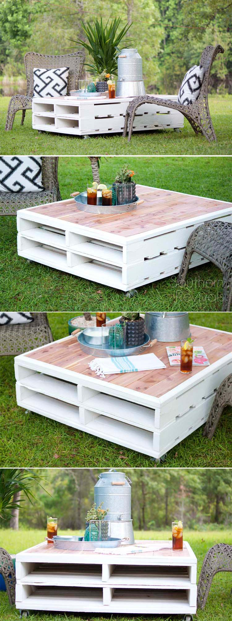 Best ideas about Pallet Coffee Tables DIY
. Save or Pin DIY Pallet Coffee Table Gets an Outdoor Makeover Now.