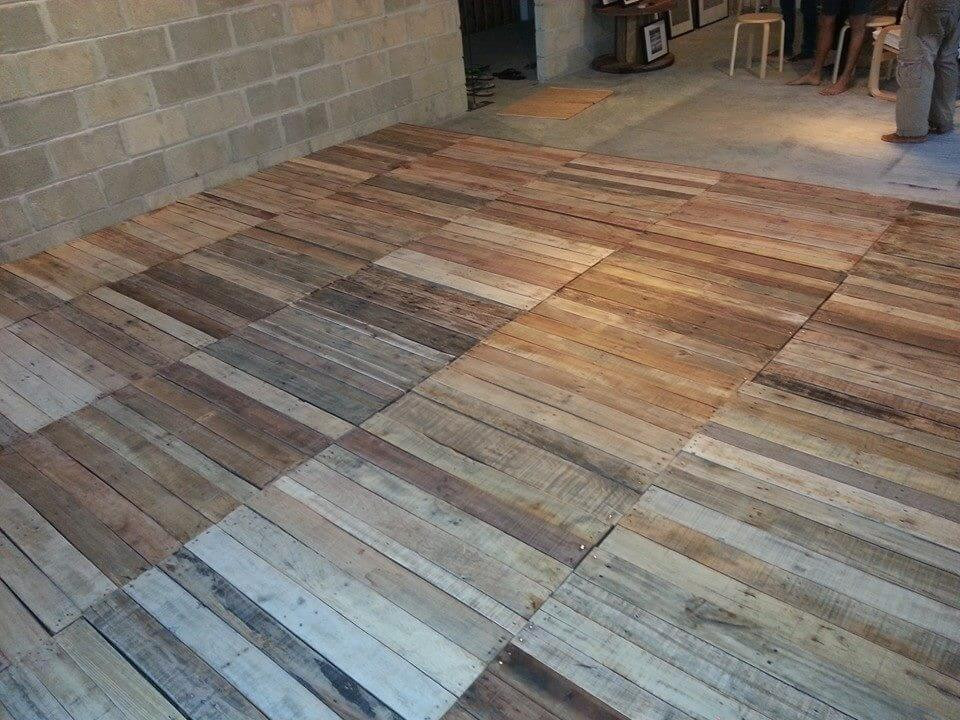 Best ideas about Pallet Wood Flooring DIY
. Save or Pin Recycled Pallet Flooring DIY Now.