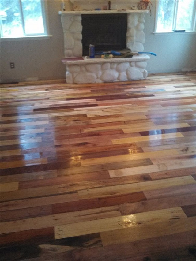 Best ideas about Pallet Wood Flooring DIY
. Save or Pin DIY Project Pallet Wood Floor – page 3 Now.