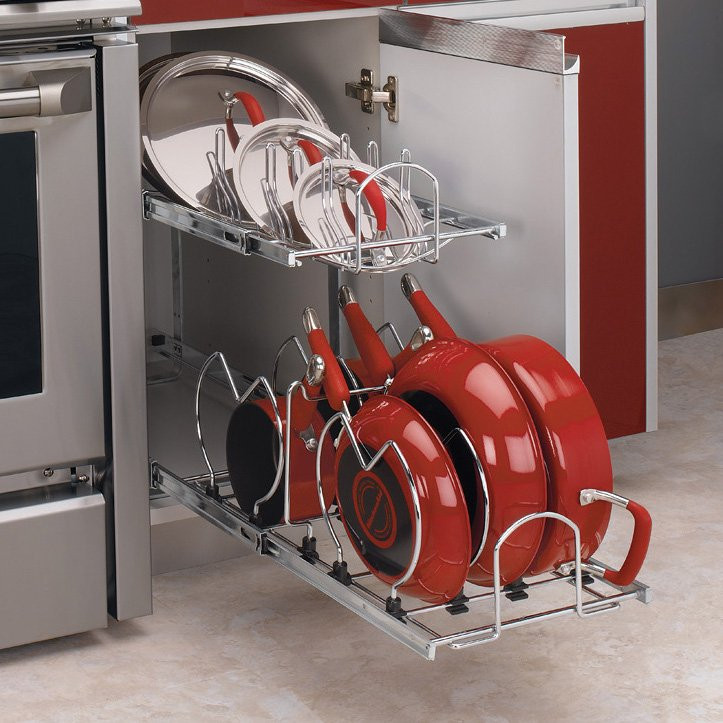 Best ideas about Pan Organizer For Cabinet
. Save or Pin Rev A Shelf 5CW2 2 Tier Cookware Organizer Now.