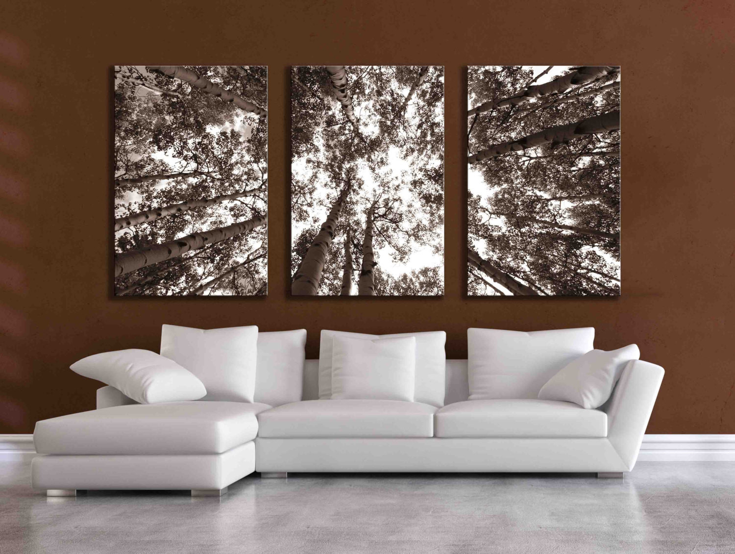 Best ideas about Panel Wall Art . Save or Pin Three large multi panel wall art aspen 20x24 inch or 24x36 Now.