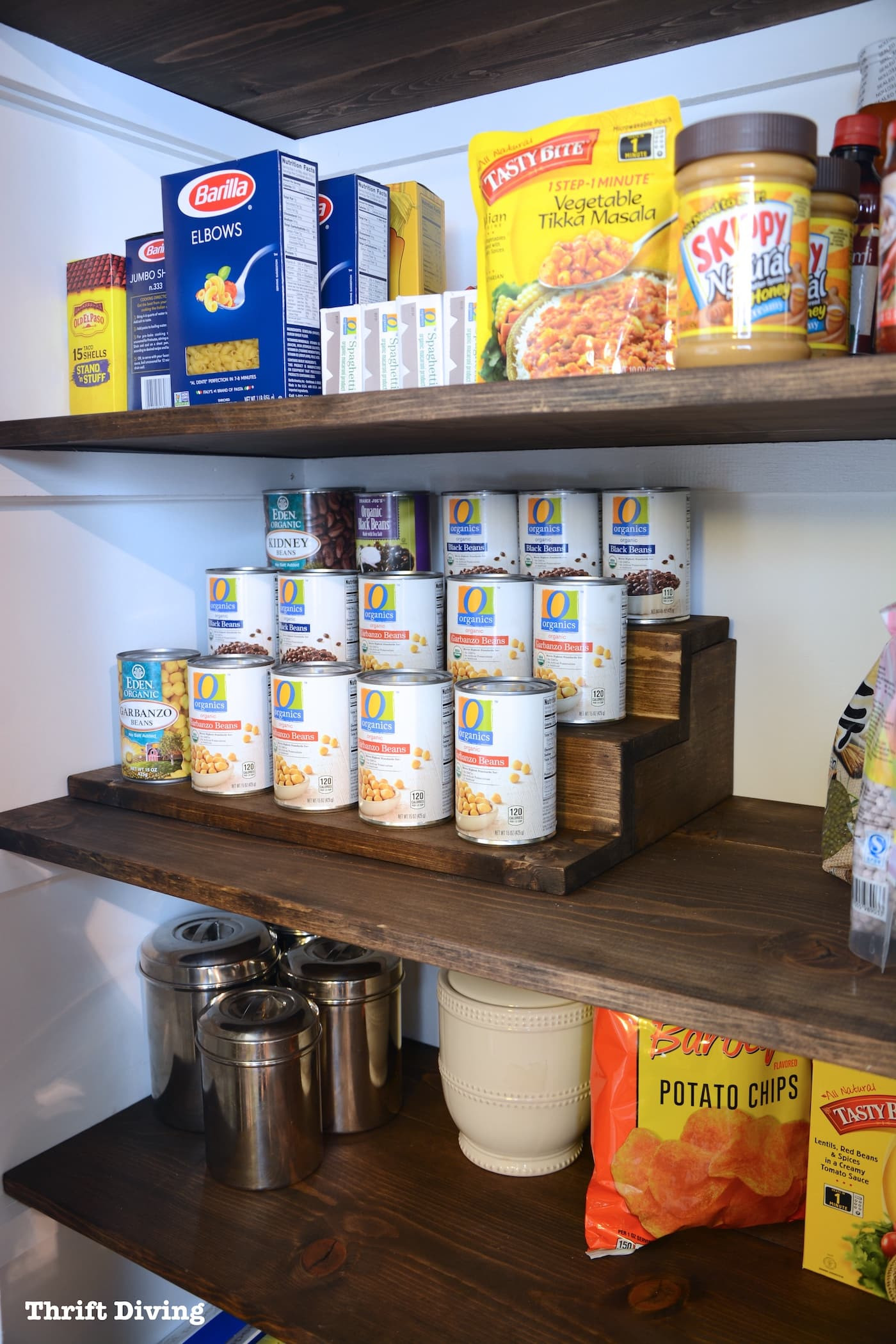 Best ideas about Pantry Can Organizer
. Save or Pin Pantry Makeover and Can Food Organizer With Hidden Storage Now.