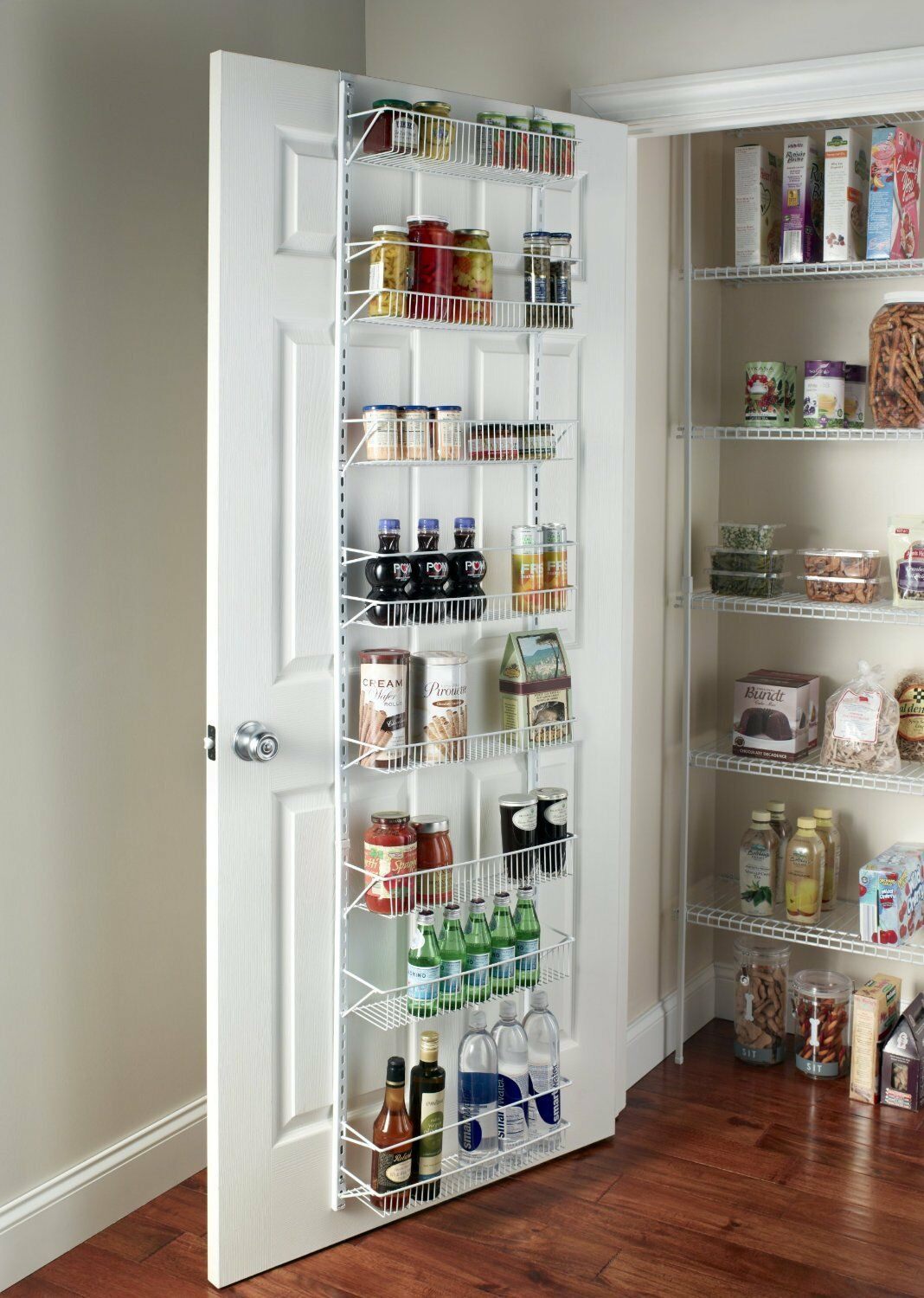 Best ideas about Pantry Door Rack
. Save or Pin Wide 18" Adjustable 8 Shelf Over the Door Pantry Closet Now.