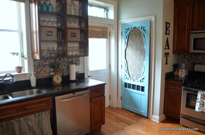 Best ideas about Pantry Doors Lowes
. Save or Pin White Painted Kitchen Island & Pantry Screen Door $100 Now.