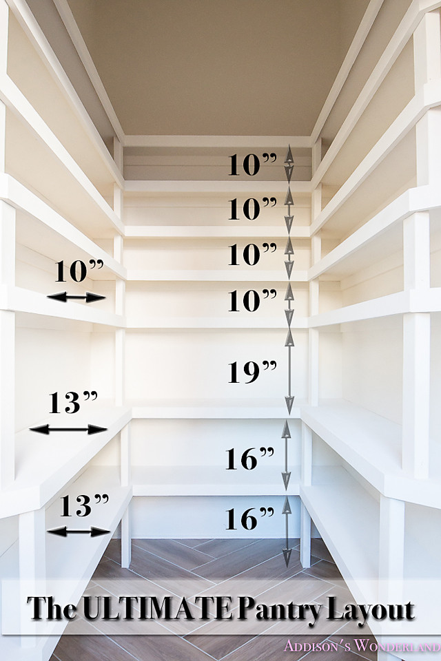 Best ideas about Pantry Shelf Spacing
. Save or Pin The Ultimate Pantry Layout Design Addison s Wonderland Now.