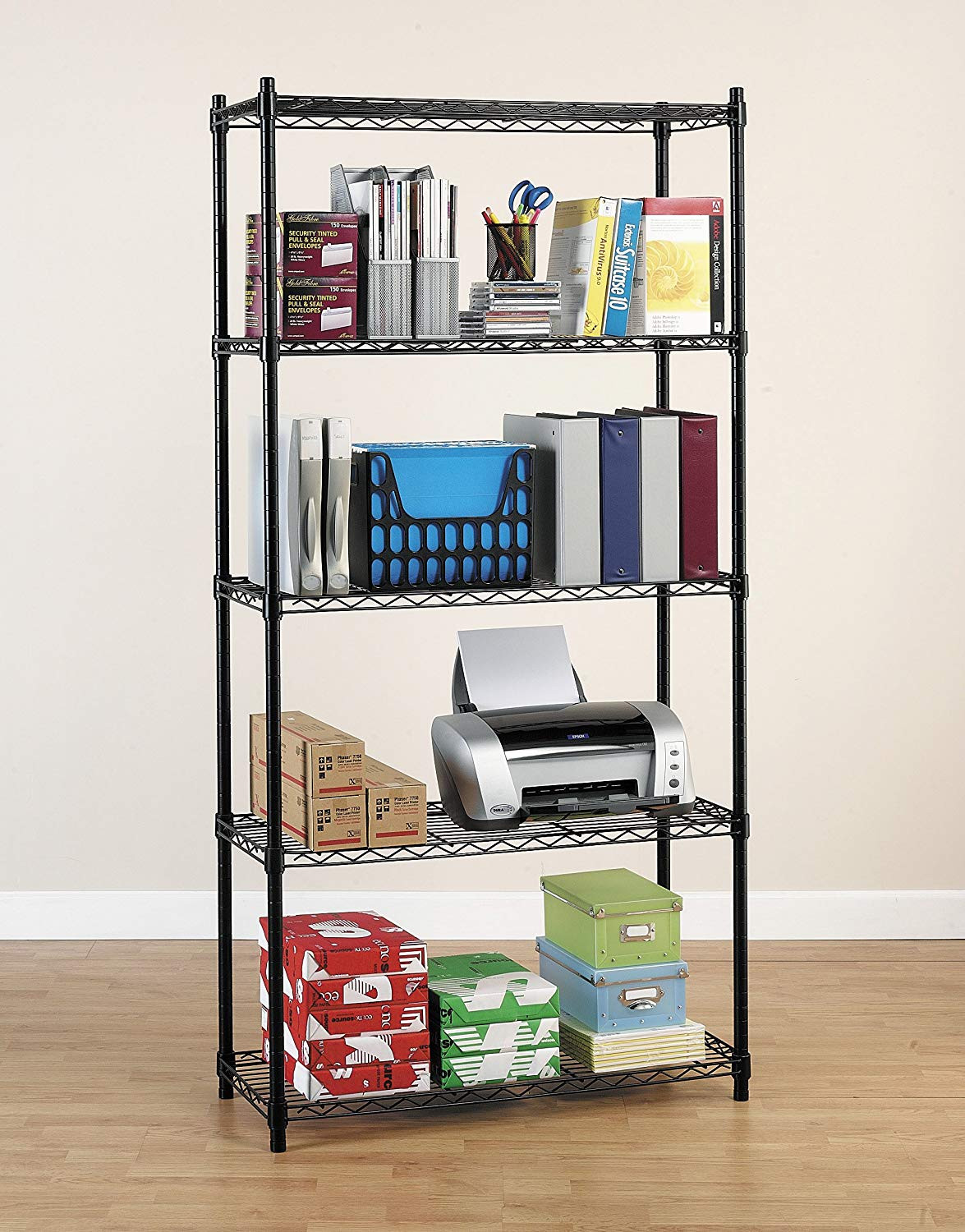 Best ideas about Pantry Shelving Units
. Save or Pin New Shelving Unit 5 Tier Metal Racks Kit For fice Garage Now.