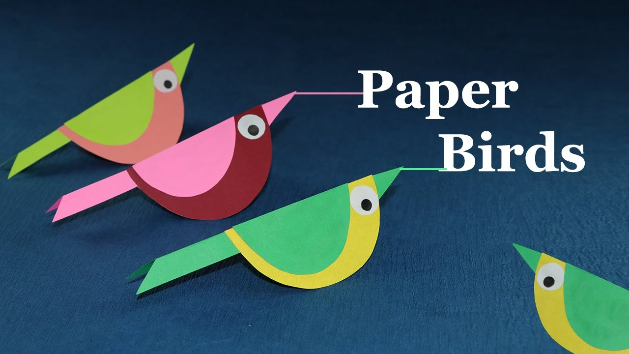Best ideas about Paper Craft Ideas For Kids Under 5
. Save or Pin Paper Crafts for Kids How to Make Paper Bird Very Easy Now.