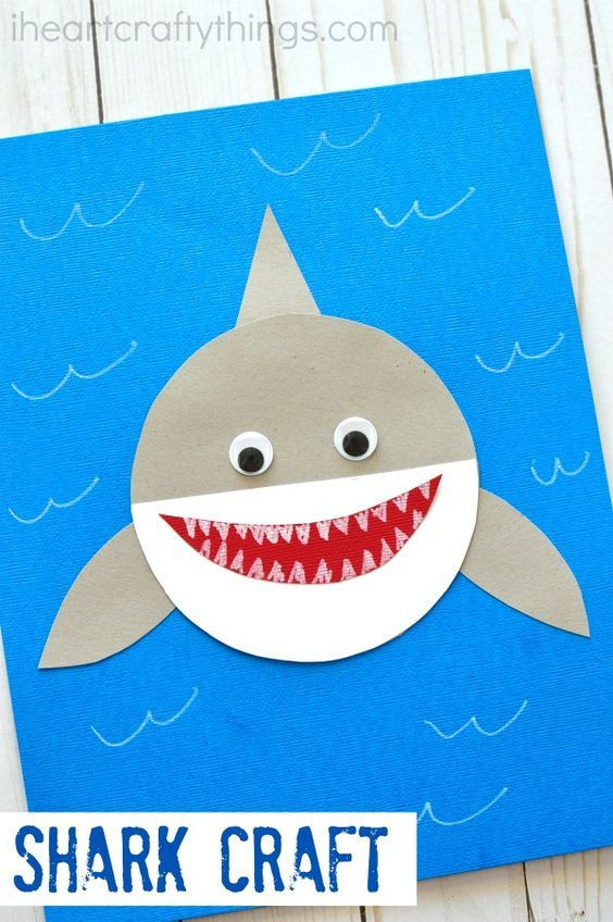 Best ideas about Paper Craft Ideas For Kids Under 5
. Save or Pin Shark Week Simple Paper Shark Craft vrtic ljeto Now.