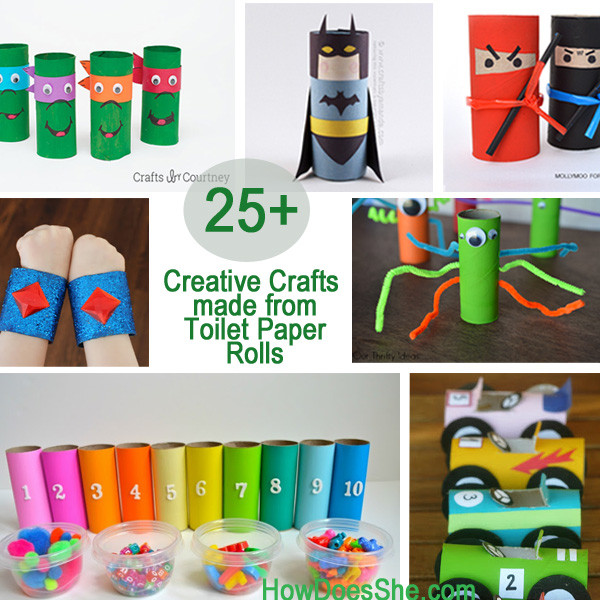 Best ideas about Paper Craft Ideas For Kids Under 5
. Save or Pin 25 Creative Crafts made from Toilet Paper Rolls Now.
