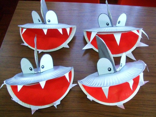 Best ideas about Paper Craft Ideas For Kids Under 5
. Save or Pin shark craft with paper plates Now.