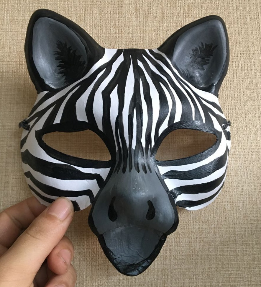 Best ideas about Paper Mache Mask DIY
. Save or Pin New Quality Handmade DIY Mask Halloween Cute Zebra Mask Now.