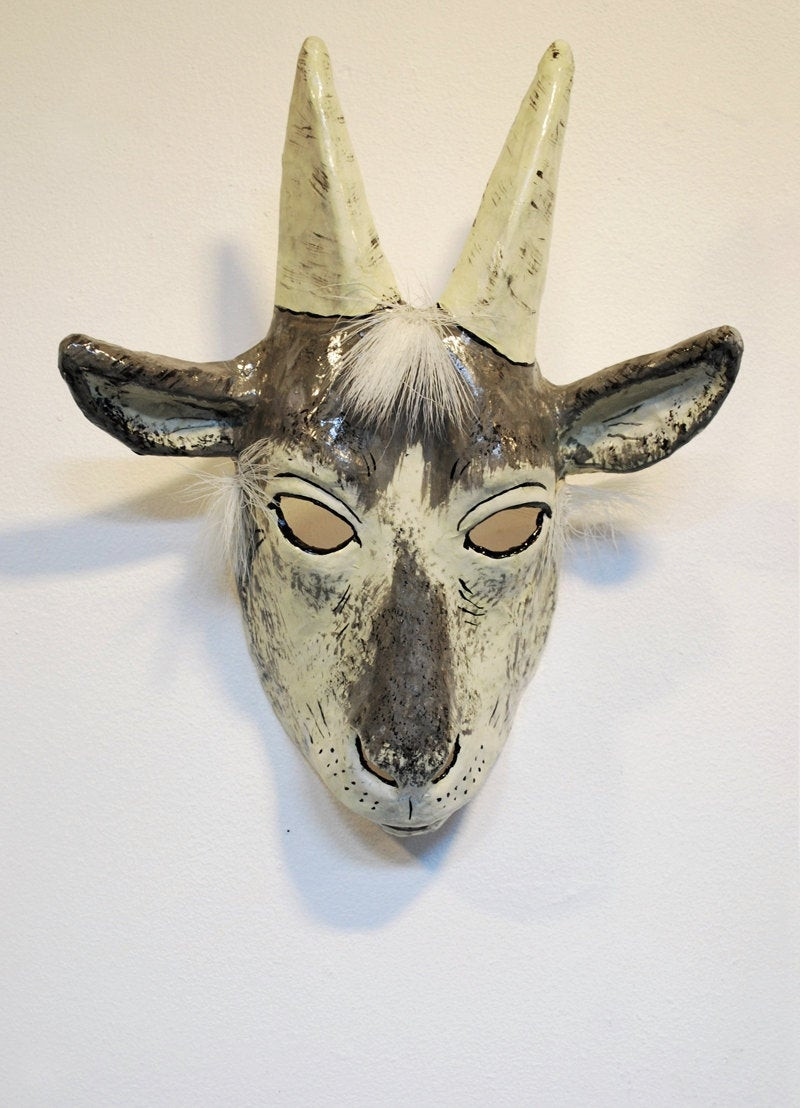 Best ideas about Paper Mache Mask DIY
. Save or Pin Paper mache goat mask Now.