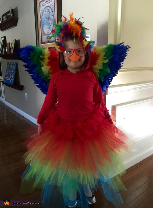 Best ideas about Parrot Costume DIY
. Save or Pin Homemade Parrot Costume for Girl Now.