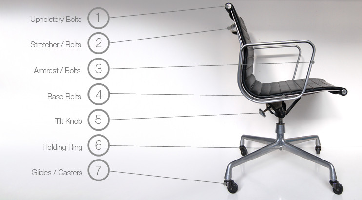 Best ideas about Parts Of A Chair
. Save or Pin Eames Aluminum Group Parts Now.