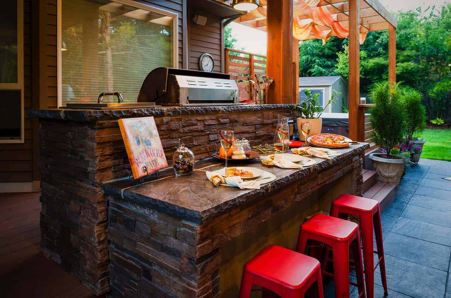 Best ideas about Patio Bar Ideas
. Save or Pin 20 Spectacular outdoor kitchens with bars for entertaining Now.