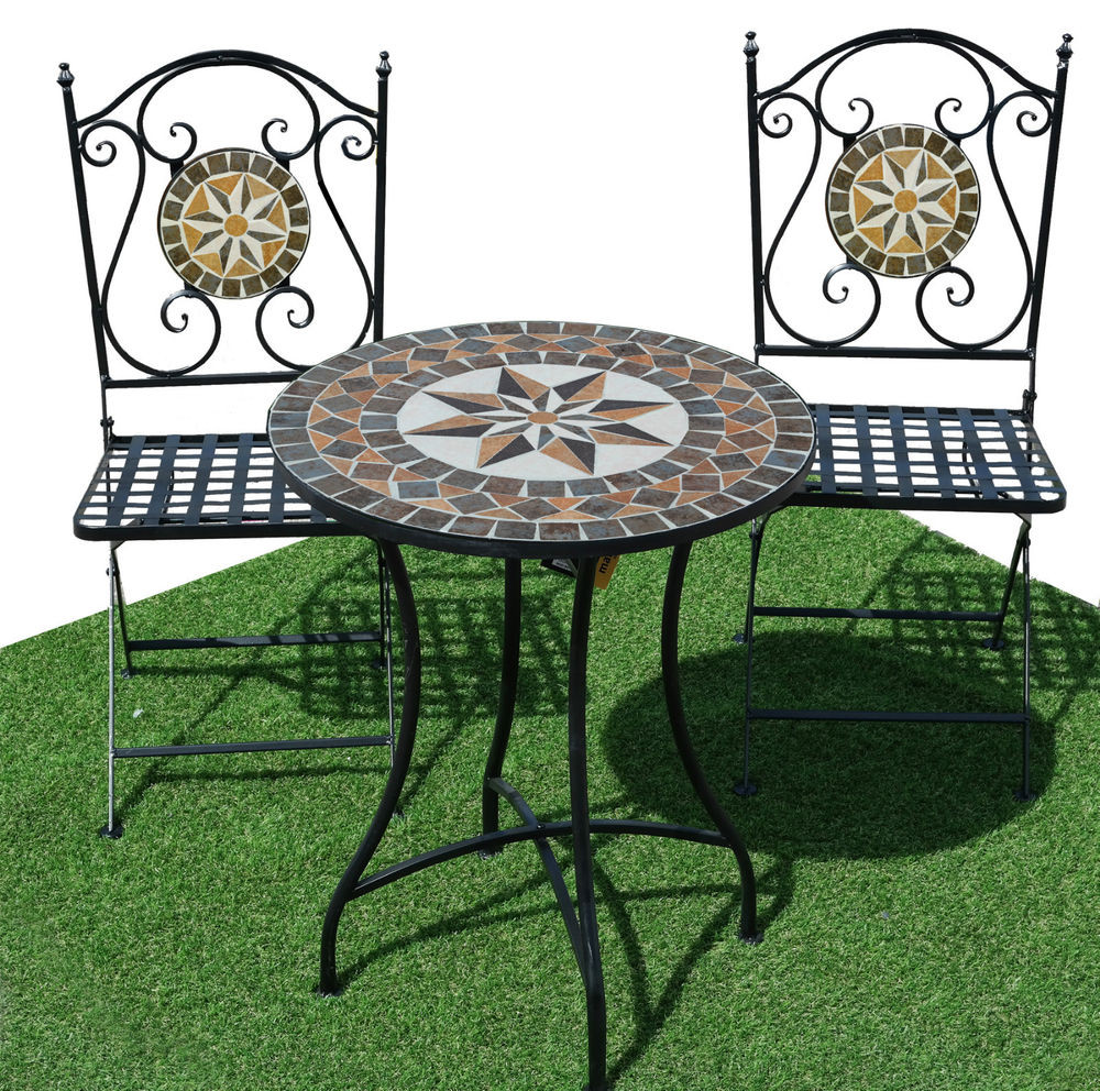Best ideas about Patio Bistro Set
. Save or Pin Marko Outdoor Costa 3PC Mosaic Bistro Set Garden Furniture Now.