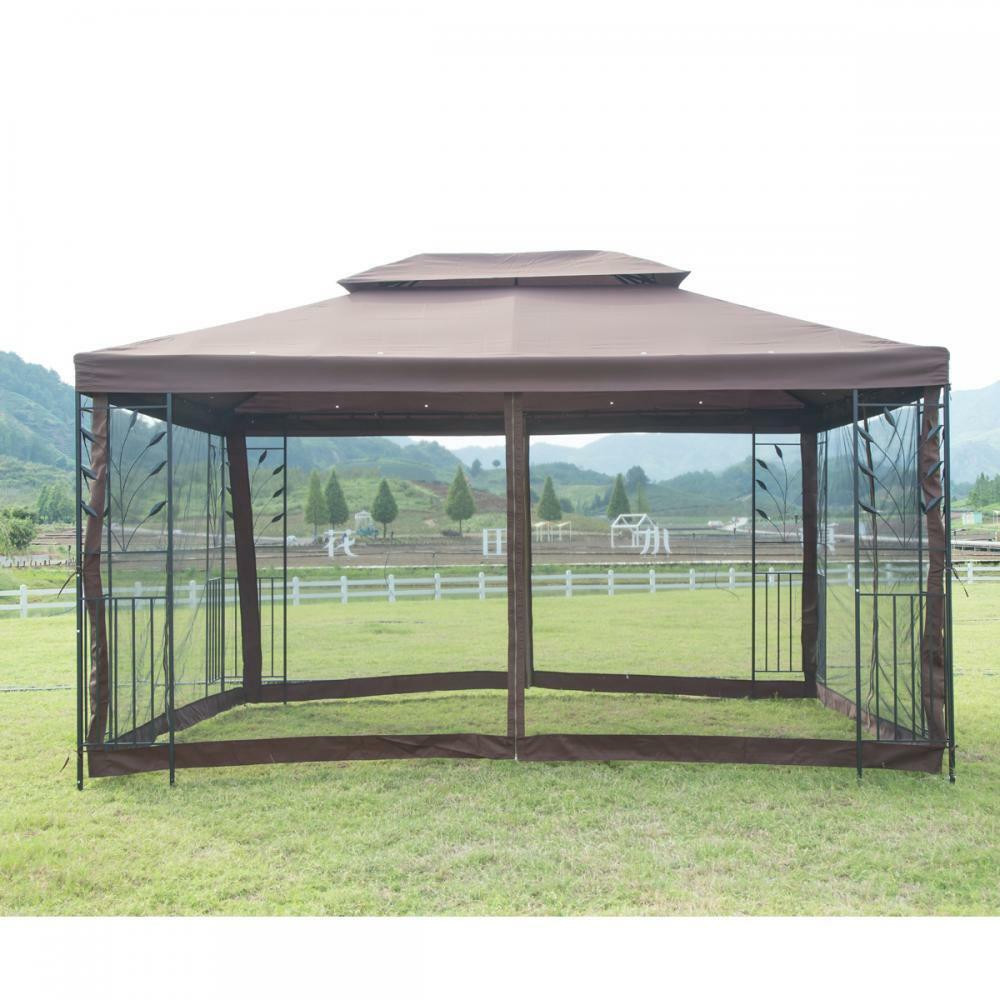 Best ideas about Patio Canopy Gazebo
. Save or Pin New 10′X 10′ Outdoor Gazebo Steel frame Vented Garden Now.